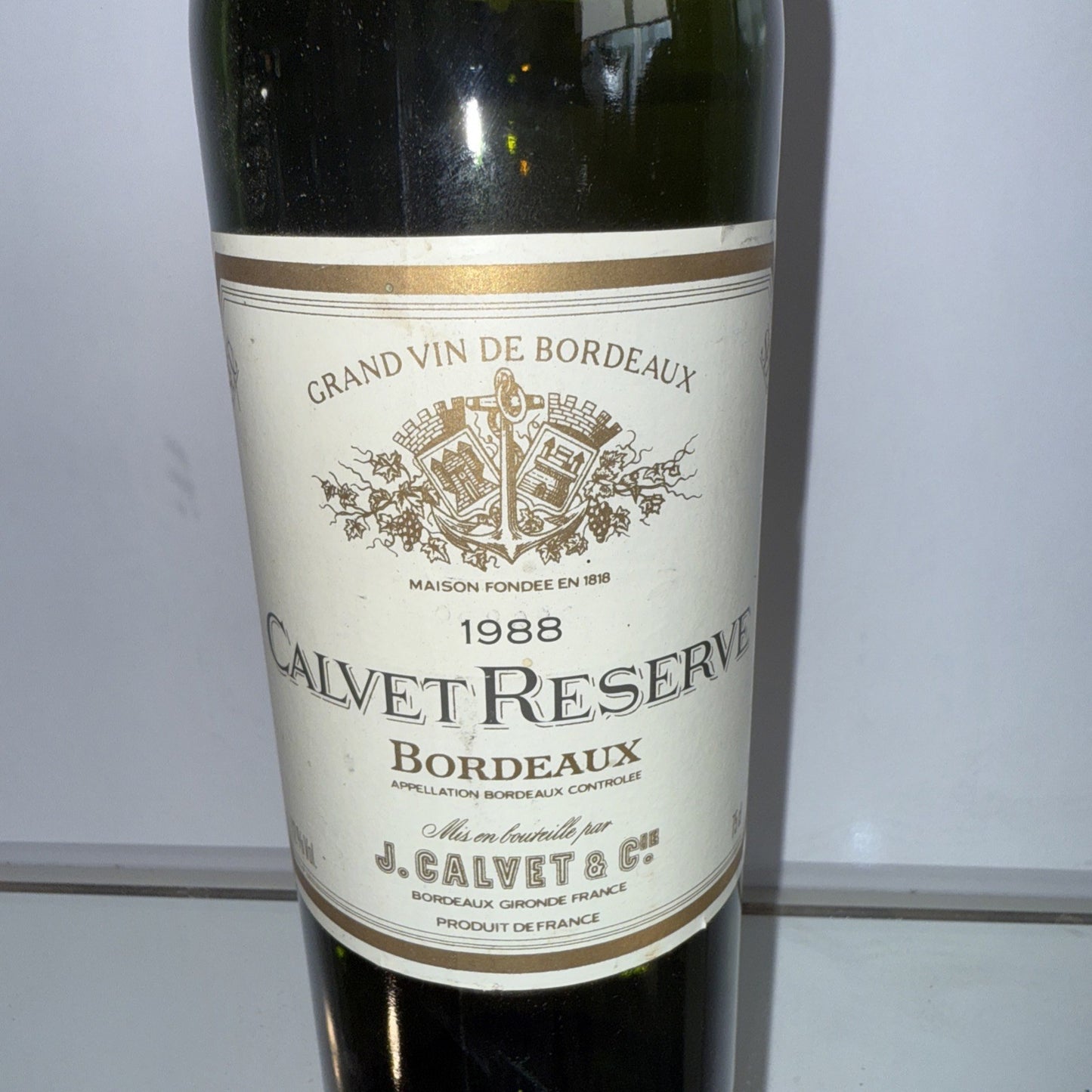 Calvet Reserve  Bordeaux Blanc 1988