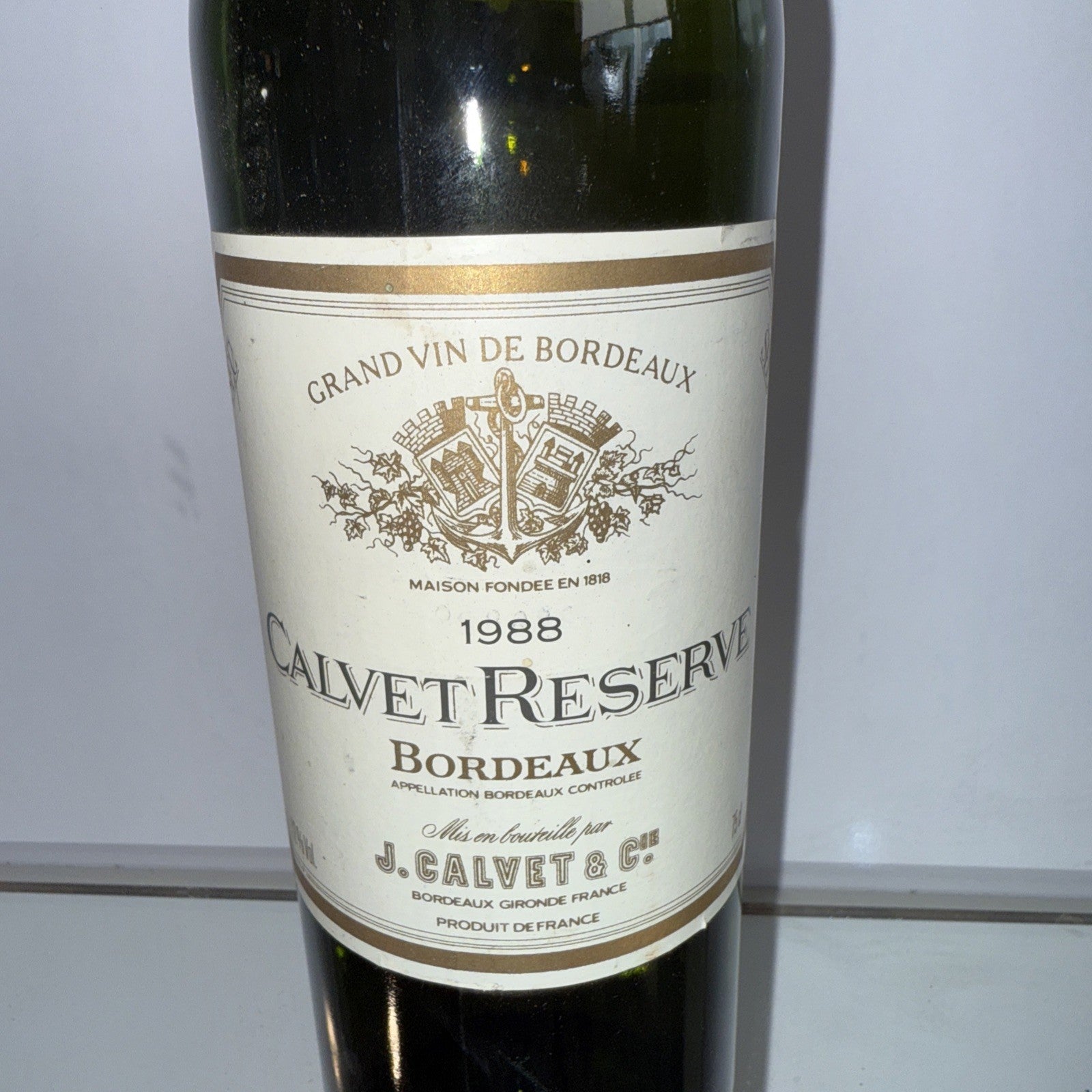 Calvet Reserve  Bordeaux Blanc 1988