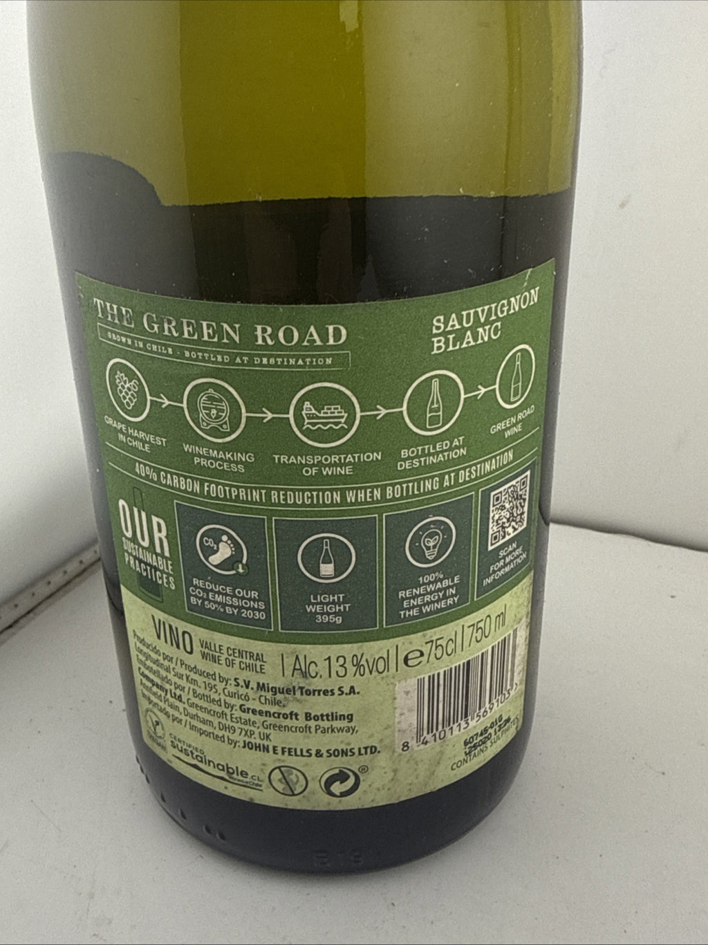 The Green Road Sauvignon Blanc 2024 – Miguel Torres Chile (750ml, 13%)