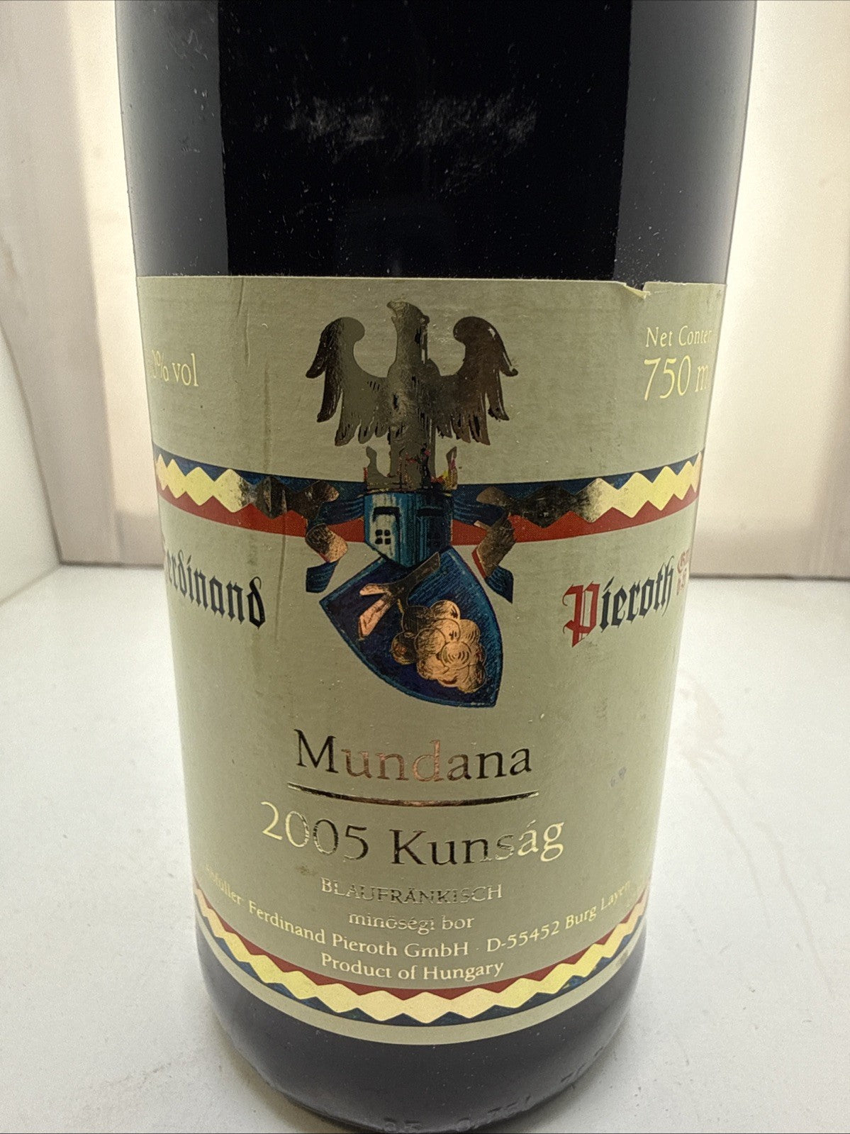 Ferdinand Pieroth Mundana Kunság Blaufränkisch 2005 Another Rare Find!