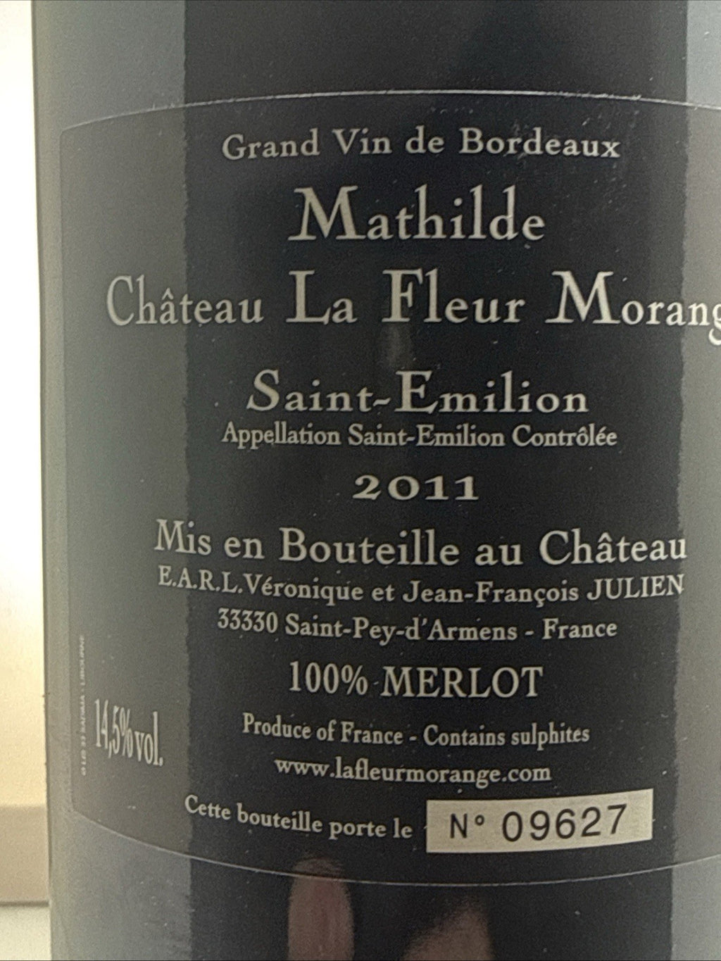 Château La Fleur Morange Mathilde 2011 St Emilion Exquisite! Box Of 6