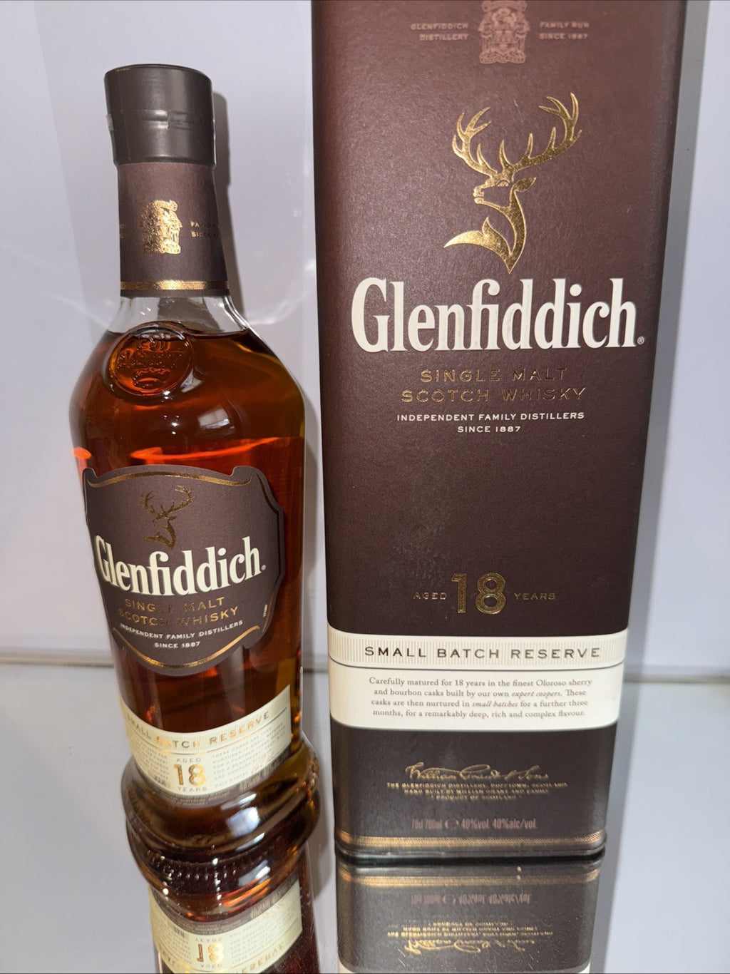 Glenfiddich 18 Y/O Small Batch Reserve Single Malt Scotch Whisky, 70cl, 40% Abv