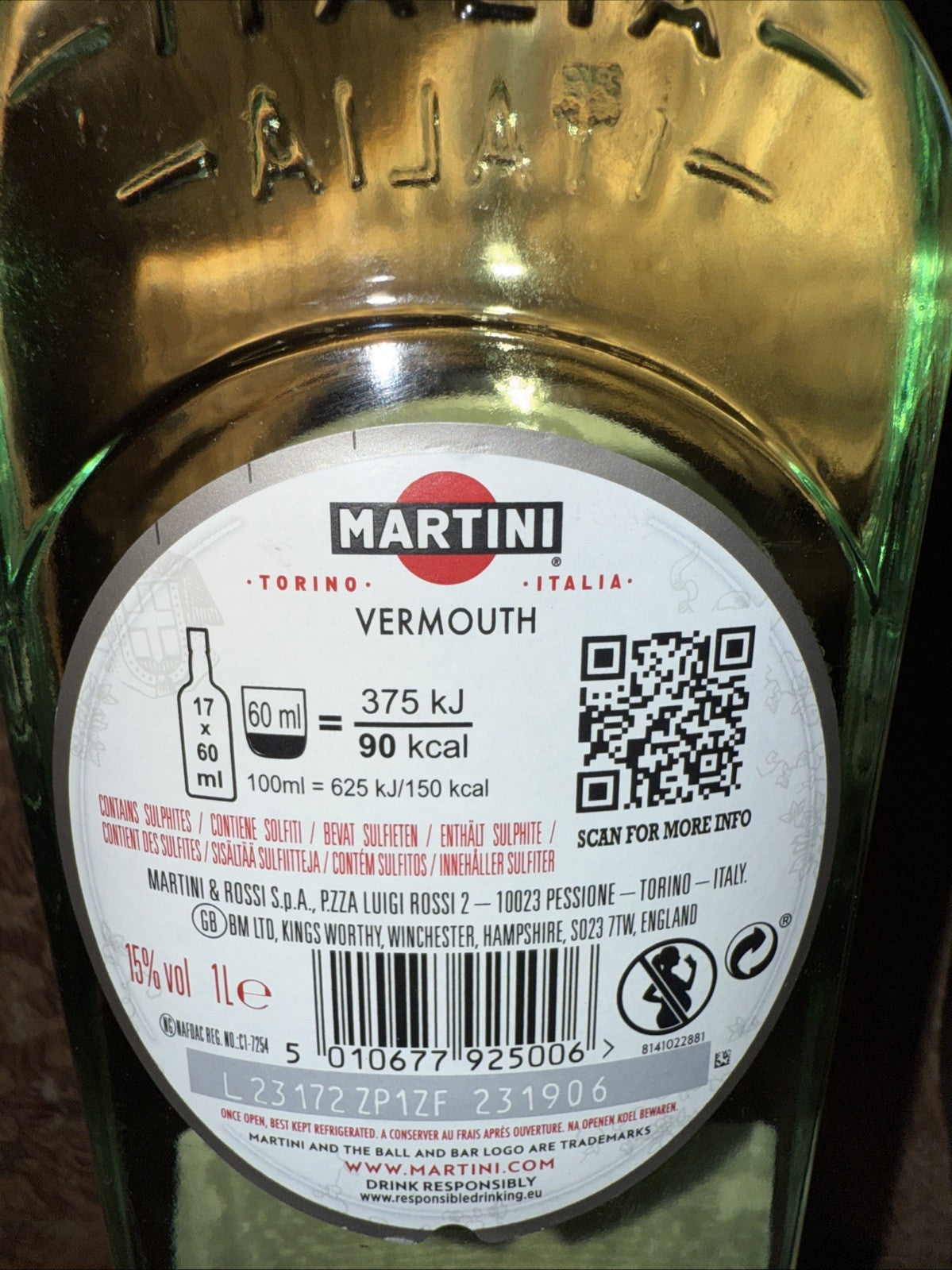 MARTINI BIANCO 75CL VERMOUTH & APERITIFS FORTIFIED WINE MARTINI ITALY