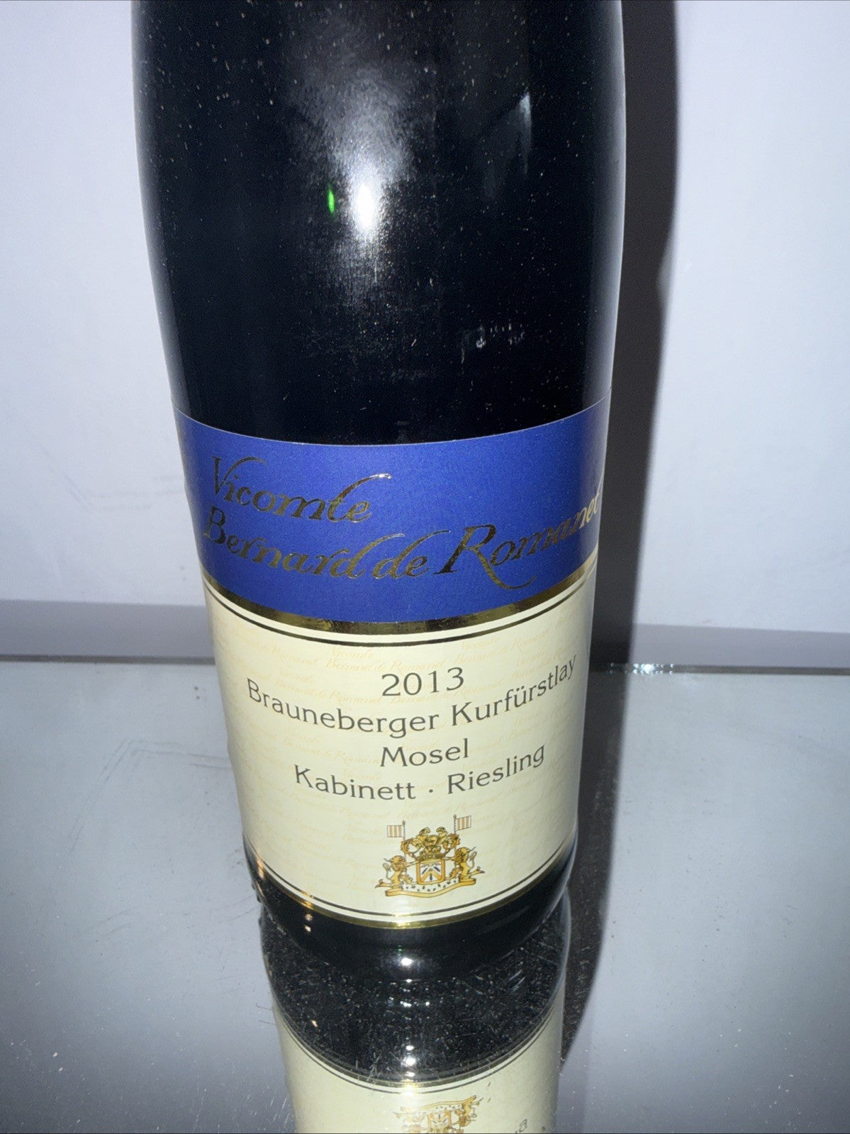 Vicomte Bernhard de Romanee Brauneberger Kurfürstlay Mosel Kabinett Riesling2013