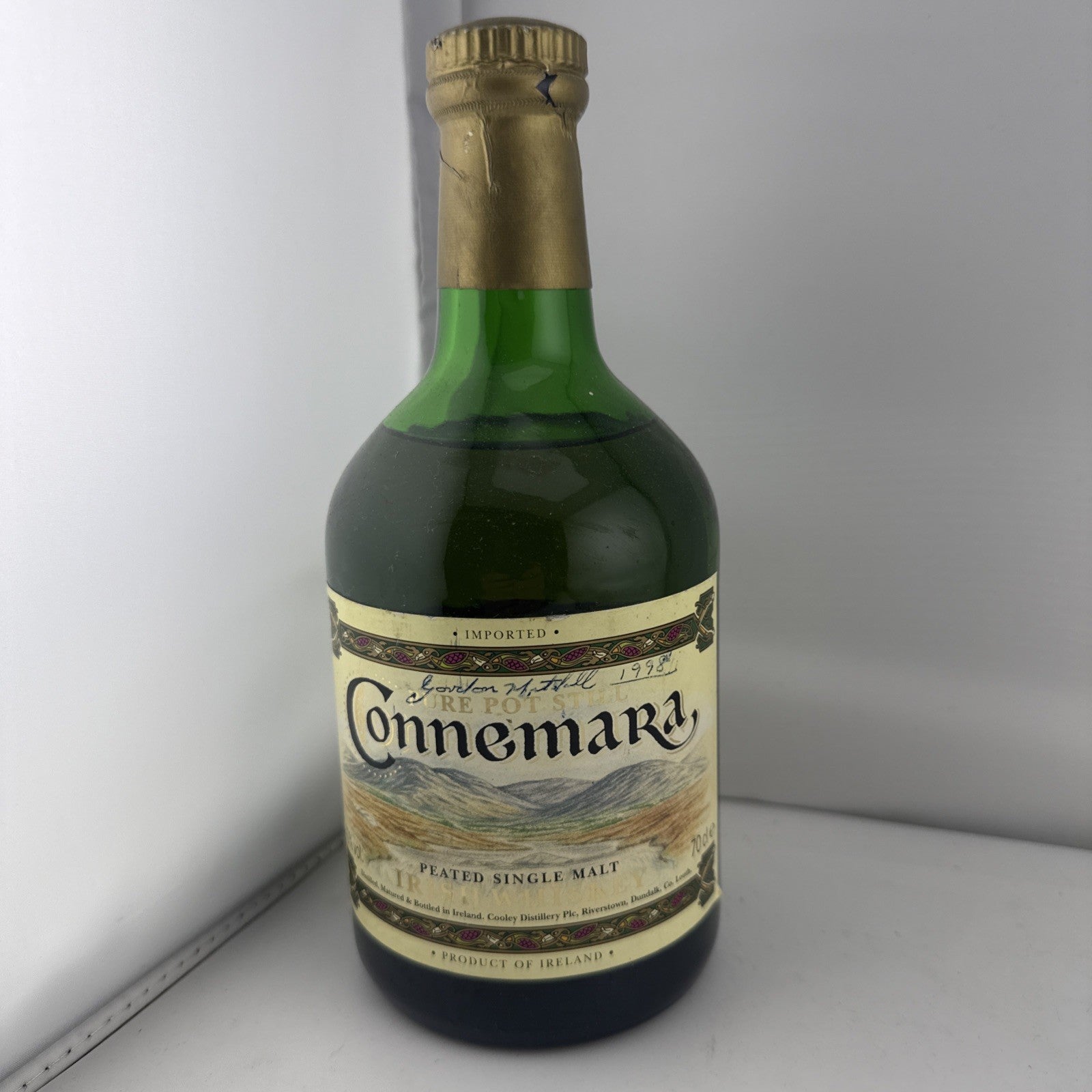 Connemara Peated Single Malt Irish Whiskey Early Cooley Bottling 70cl 1980s