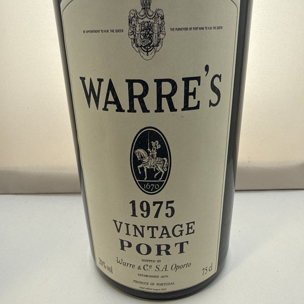 Warre's 1975 Vintage Port 75cl 20% Replacement Label