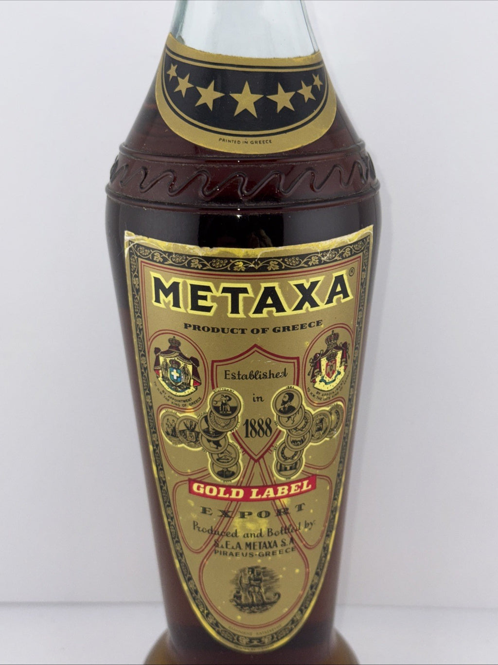 Metaxa 5 Stars 70cl 40% ABV), the flagship Greek spirit 1960s/70s