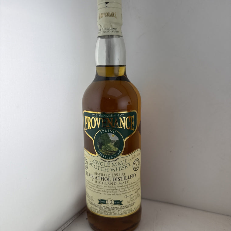 Blair Athol 1994 12 Year Old Provenance Single Malt Whisky 70cl 46%