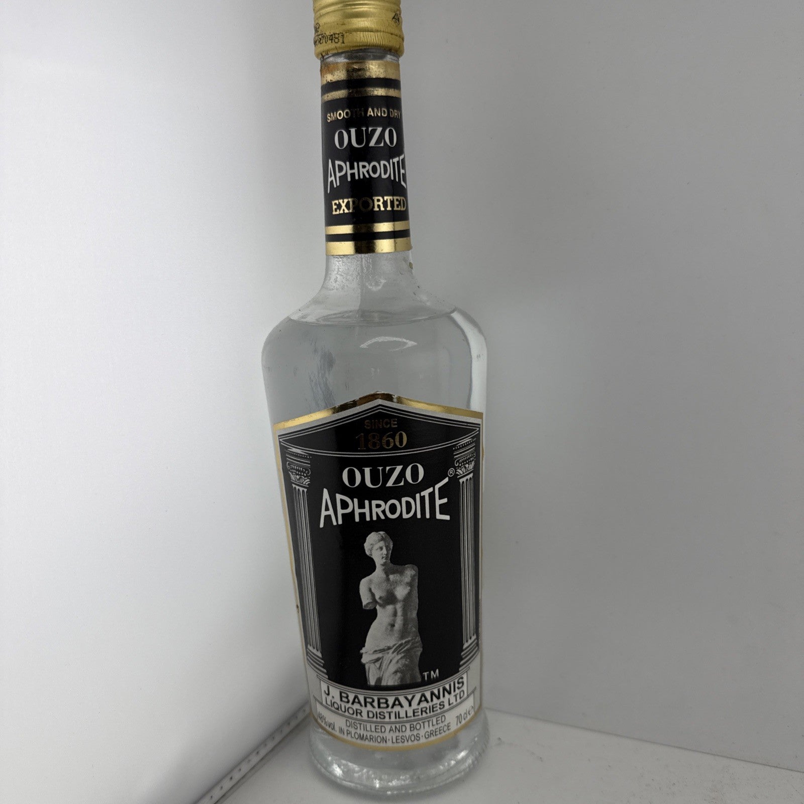 Ouzo Aphrodite 48% 700ml J Barbayannis with Box 1990s