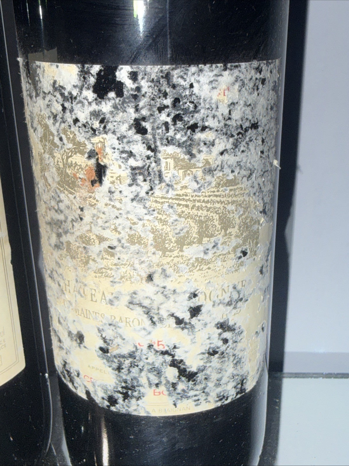 Baron de Rothschild Medoc (lpoor condition Label)Pictured With A Good Label 1985