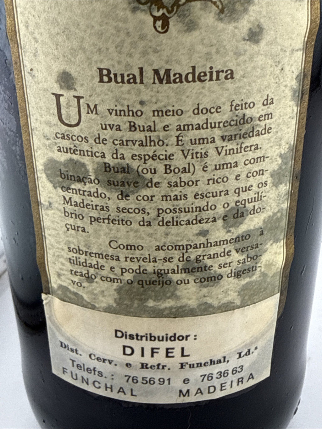 Miles 10 Year Old Bual Madeira Special Reserve 75cl Portugal 1990s