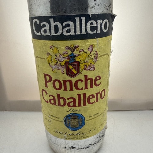 Ponche Caballero — 1L 30% — Spanish Herbal Liqueur Classic Vintage Bottle 1990s