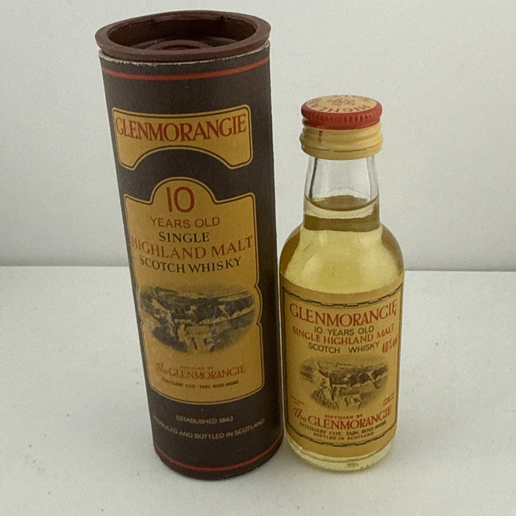 Glenmorangie 10 Year Old Miniature Single Malt Scotch Whisky 5cl with Tube