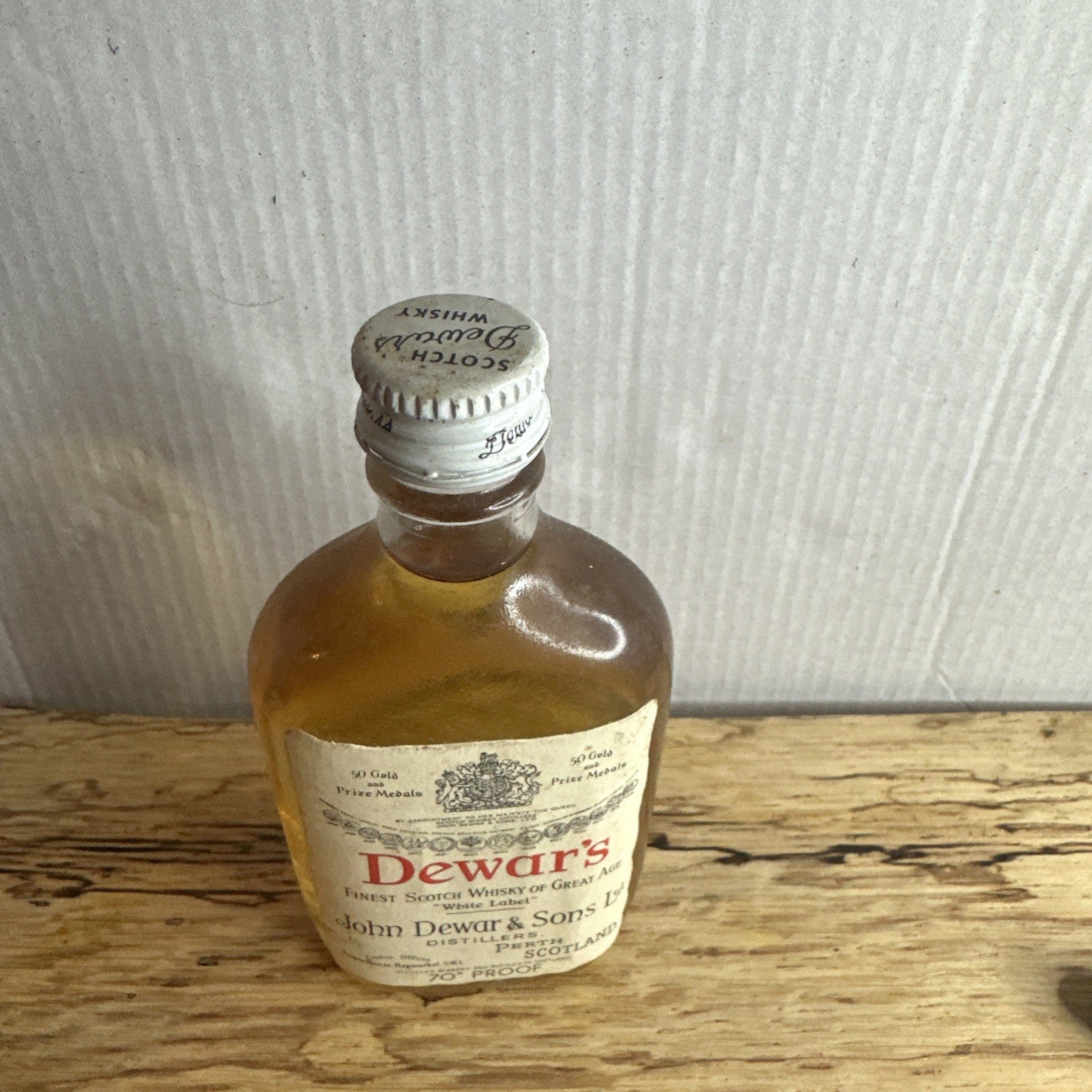 Dewar's White Label Blended Scotch Whisky Miniature 1960s