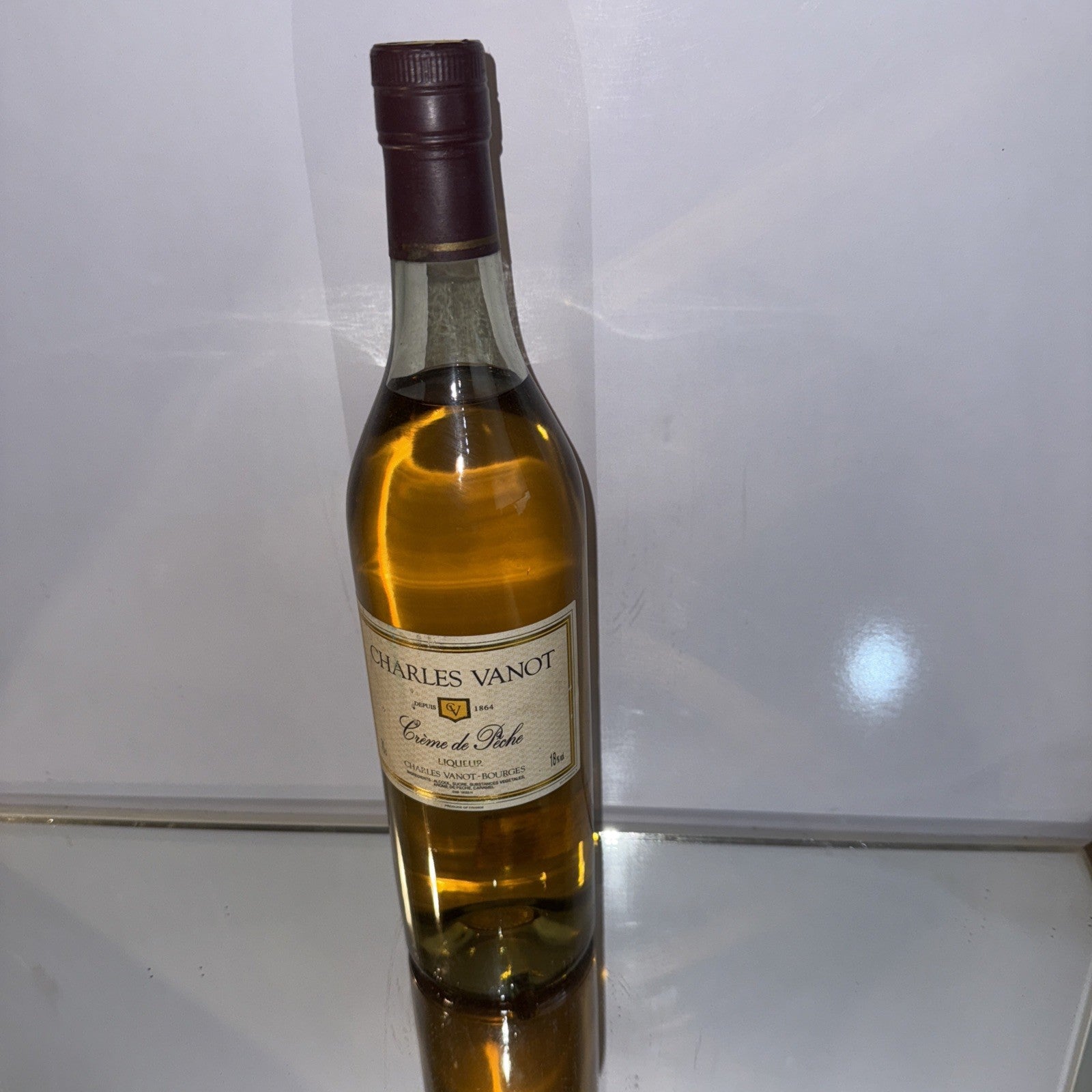 Charles Vanot Creme De Peche ( Peach ) Liqueur 700ml