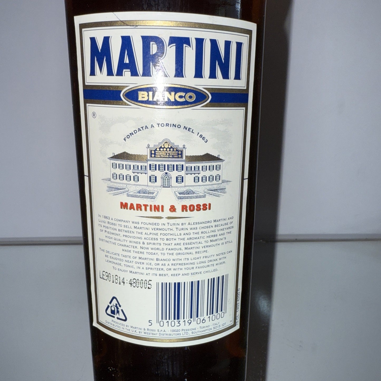 MARTINI BIANCO 750cl VERMOUTH 1990s
