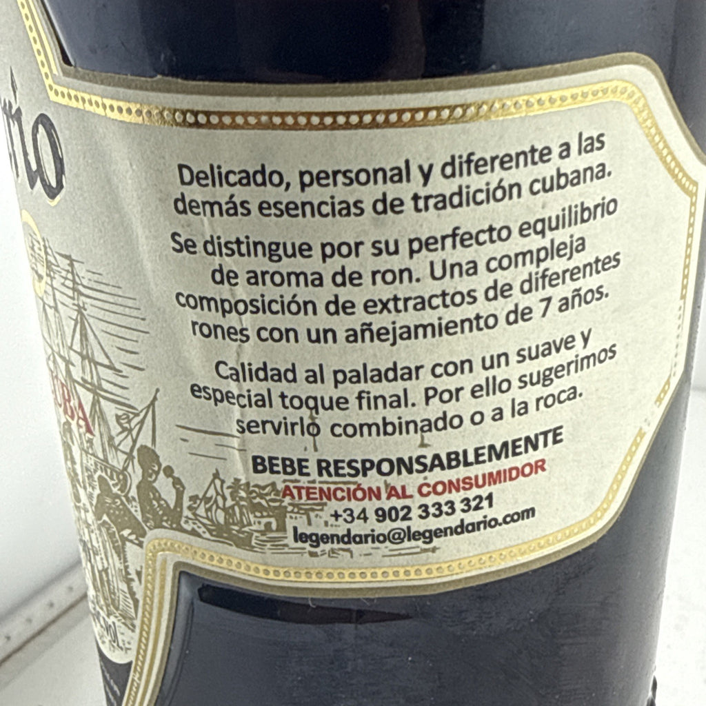 Legendario Elixir de Cuba Rum Liqueur 70cl 34% ABV