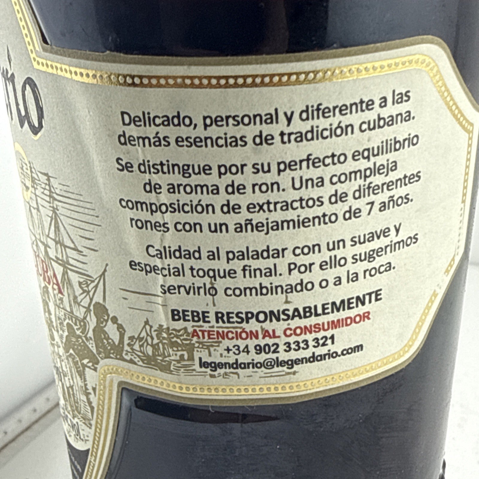 Legendario Elixir de Cuba Rum Liqueur 70cl 34% ABV