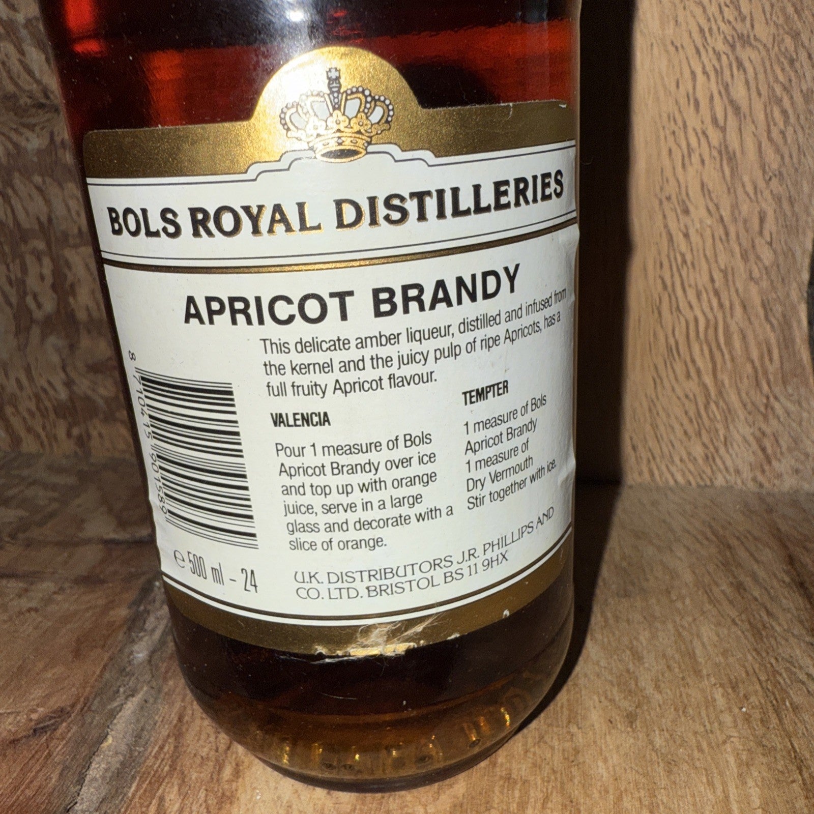 Bols Apricot Brandy 500ml 1980s