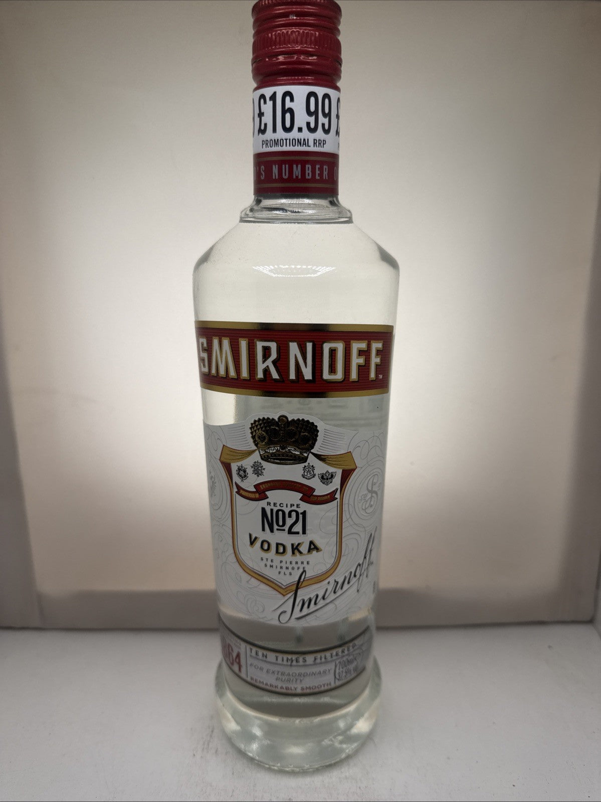 Smirnoff Vodka No21 700ml 37.5 Abv