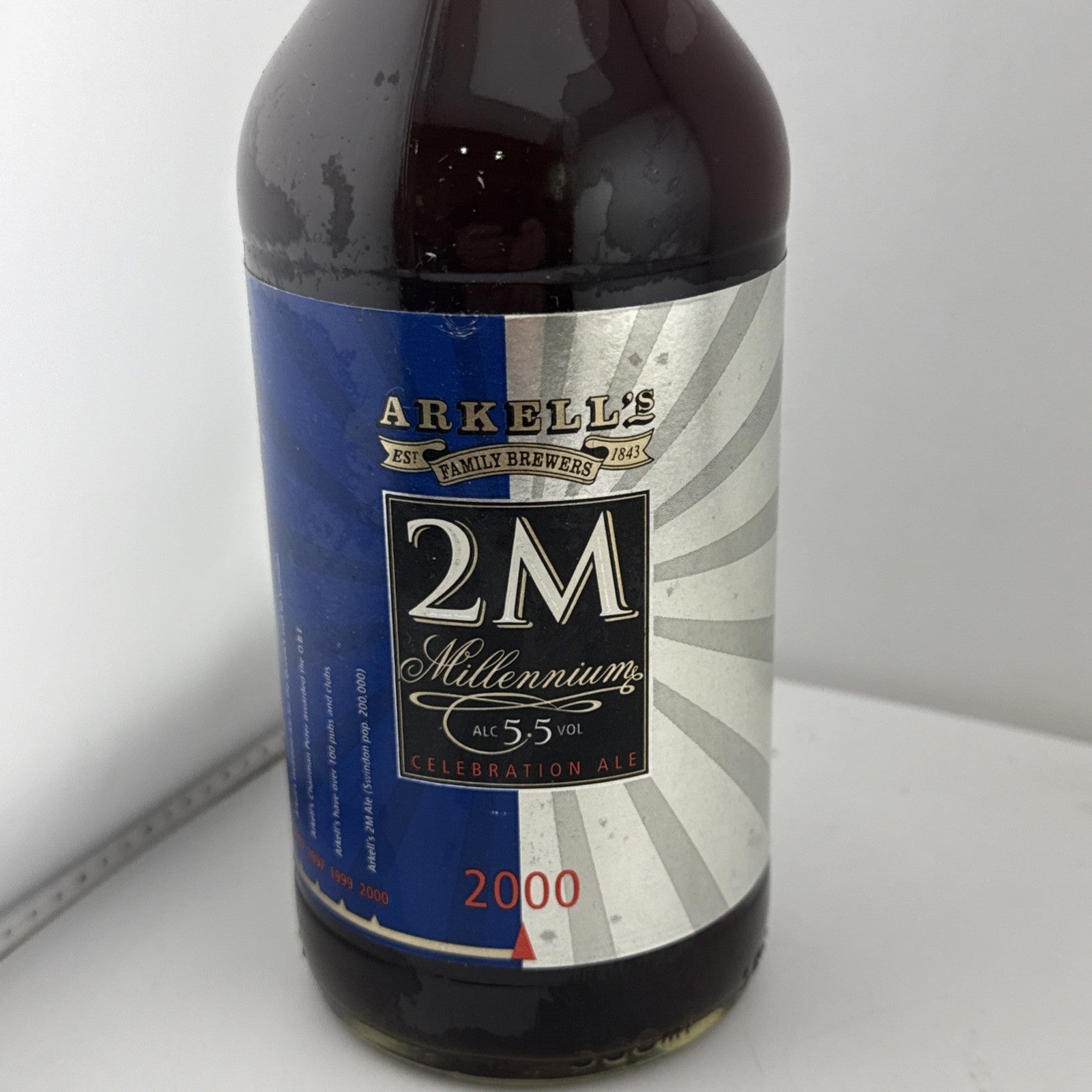 “Arkell’s 2M Millennium Ale 2000 Full Bottle 5.5% Celebration Beer”
