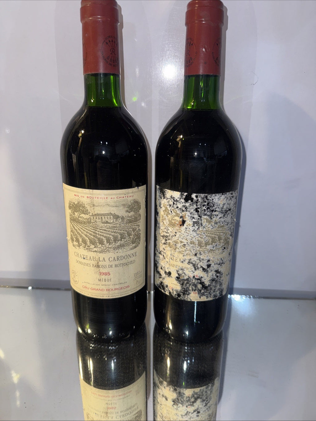 Baron de Rothschild Medoc (lpoor condition Label)Pictured With A Good Label 1985