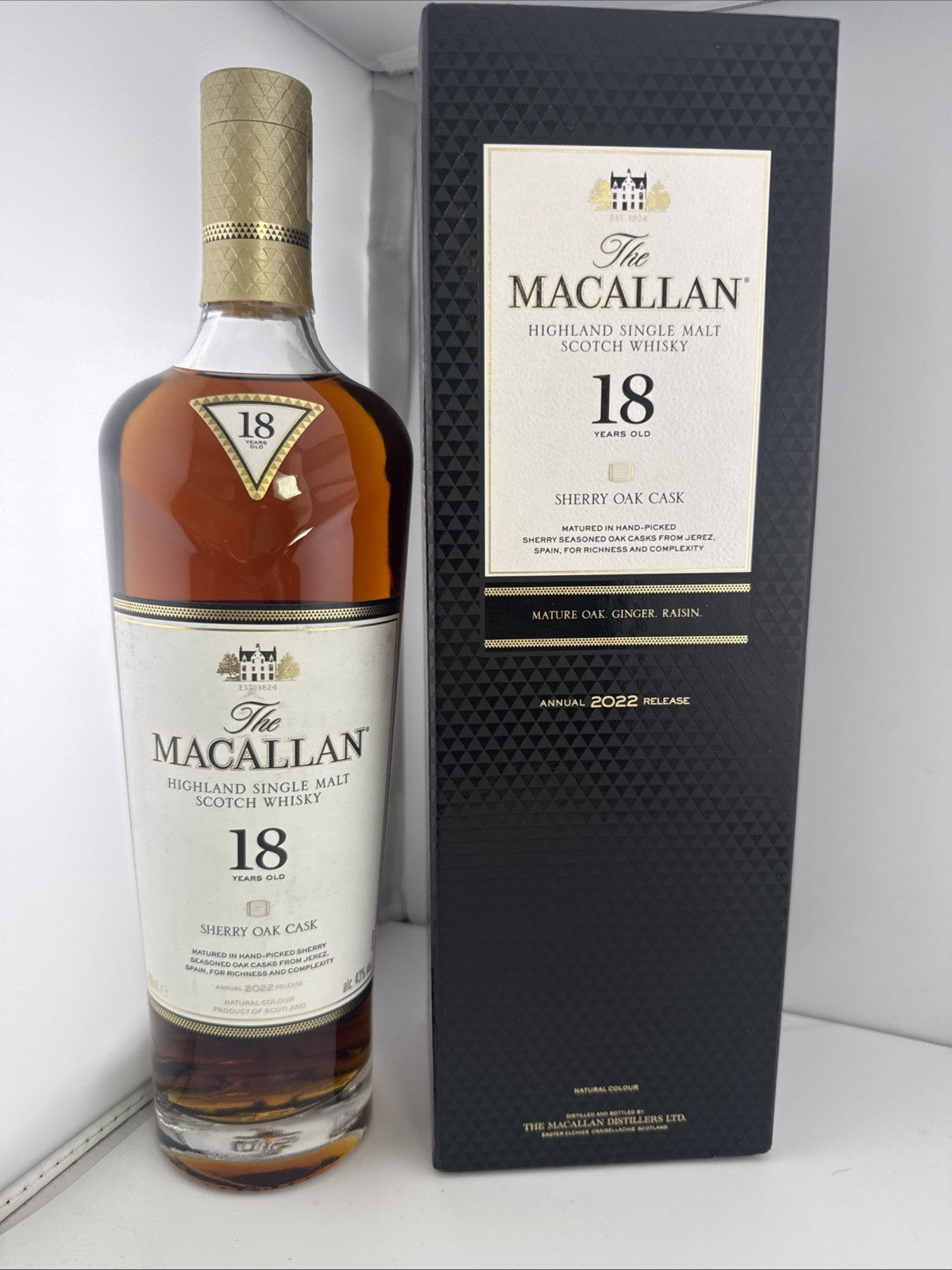 Macallan 18 Year Old 2022 Sherry Oak Single Malt Whisky 70cl