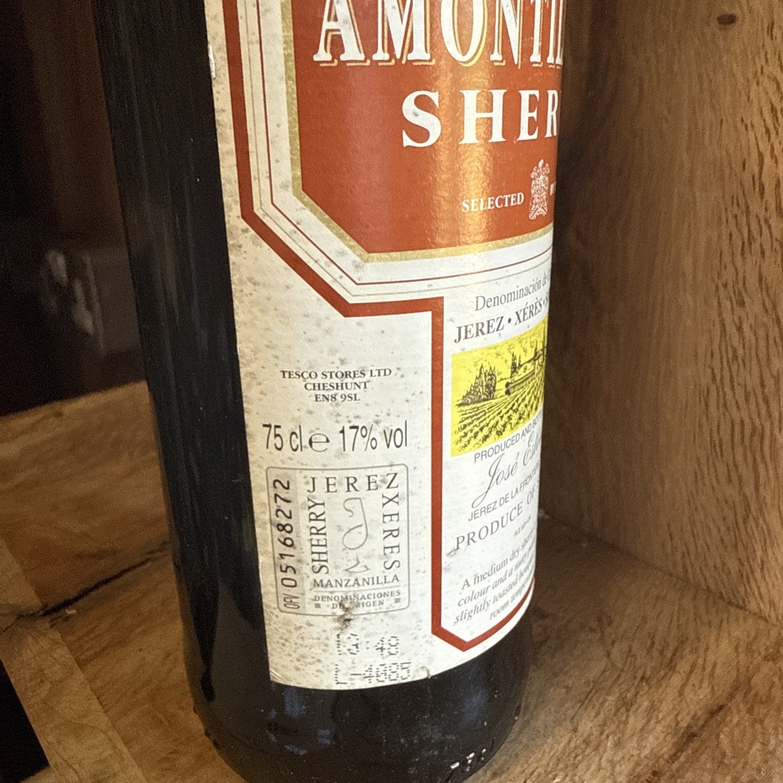 Amontilado Sherry (Tesco) 1 Litre