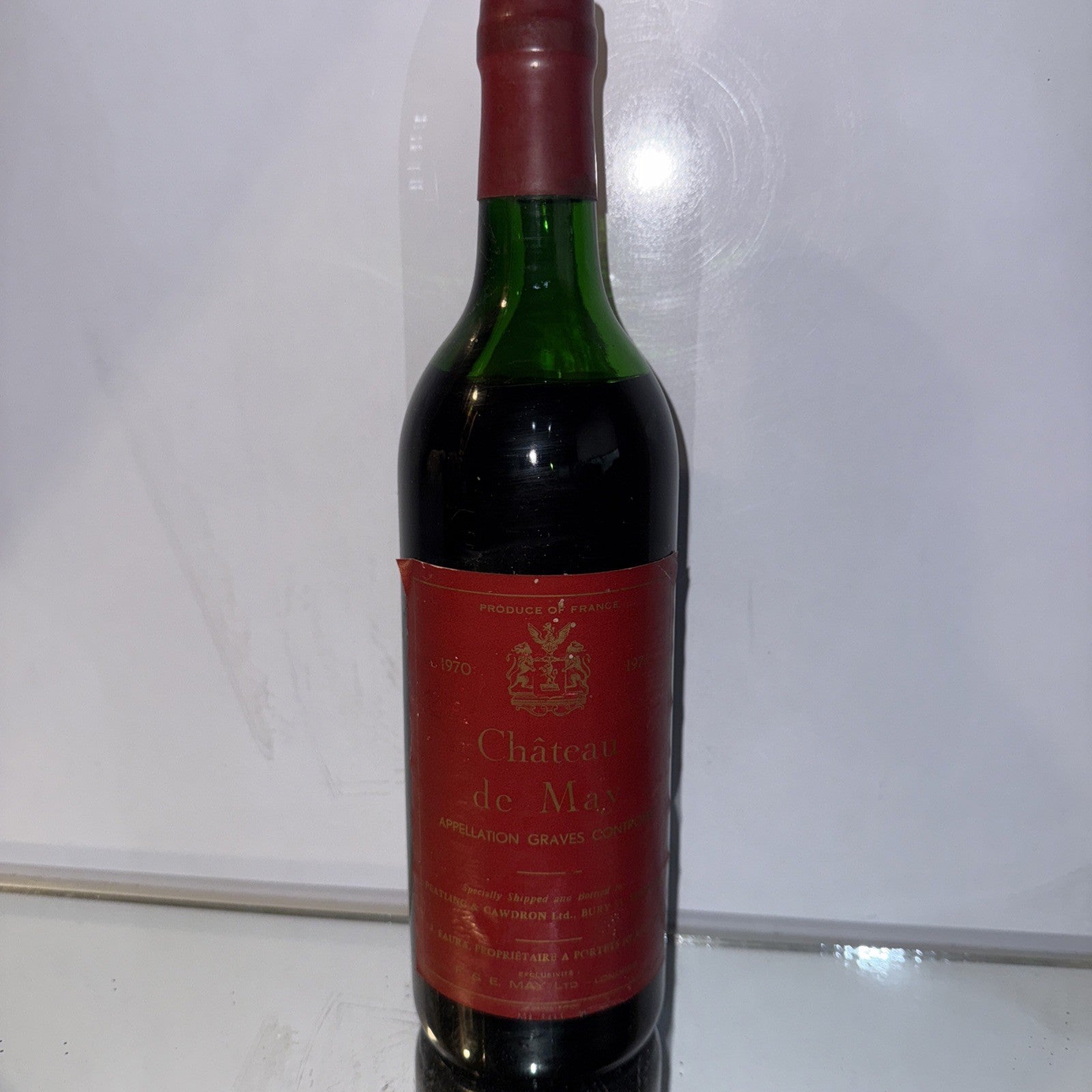 Chateau De May 1970 Graves French Red Vintage