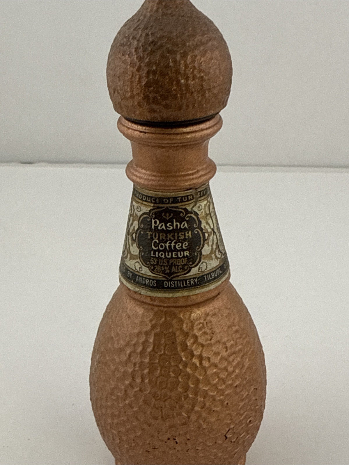 Vintage Pasha Turkish Coffee Liqueur Bottle Decanter 1970s Hidros Tilburg