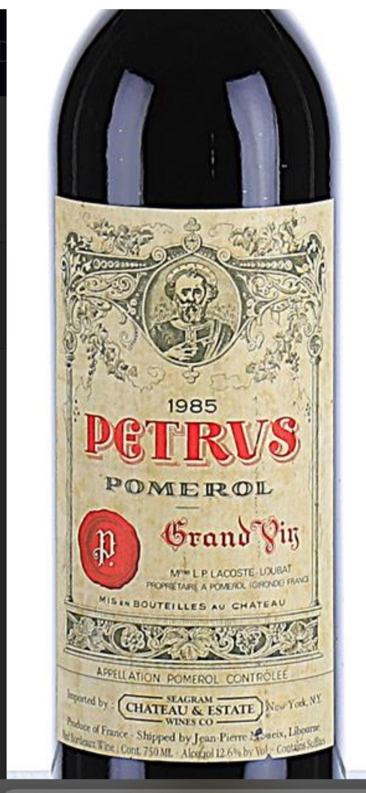 1985 Petrus Pomerol Vintage Very Rare In Uk Right Now