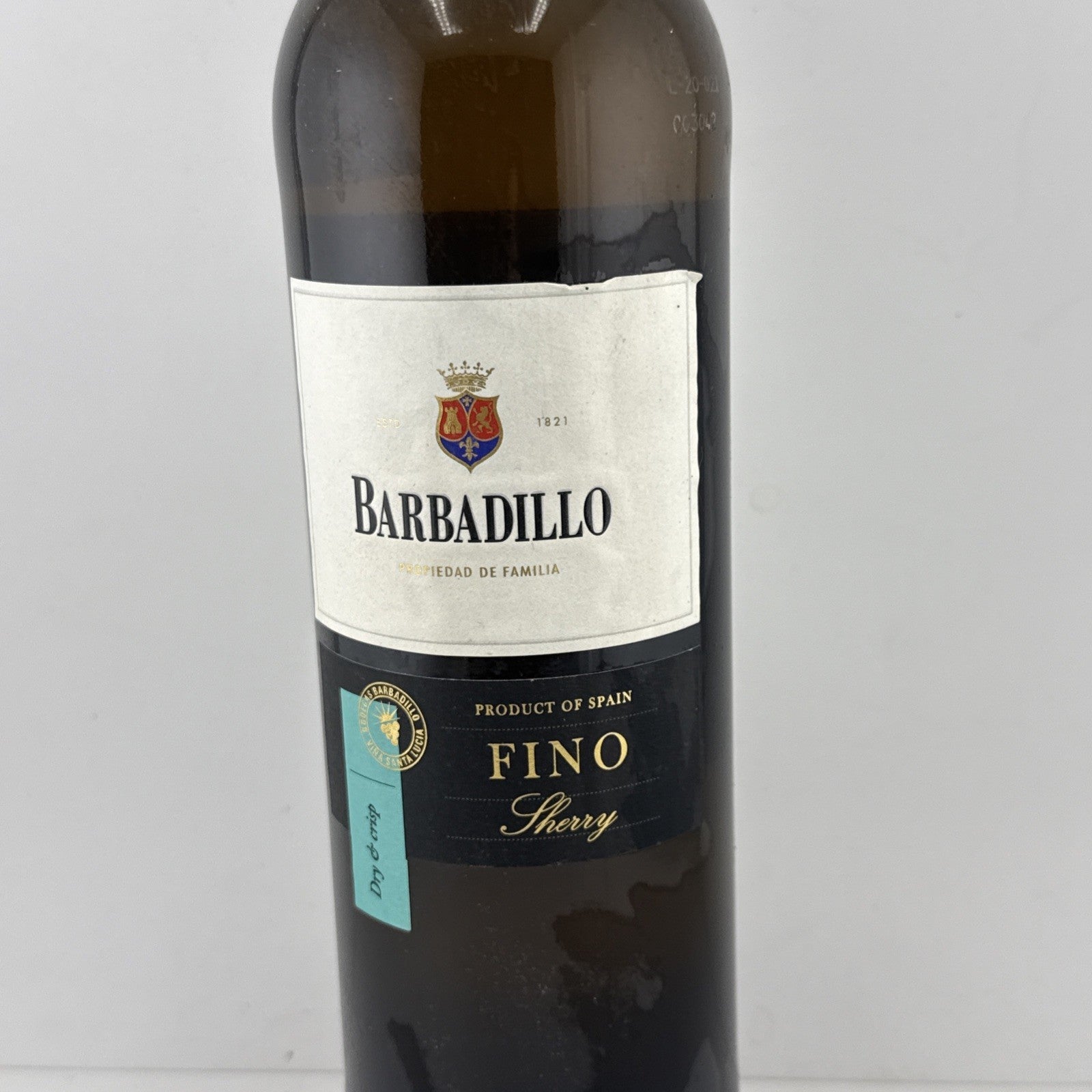 Barbadillo Fino Sherry Dry Spanish Fortified Wine 75cl Sanlucar