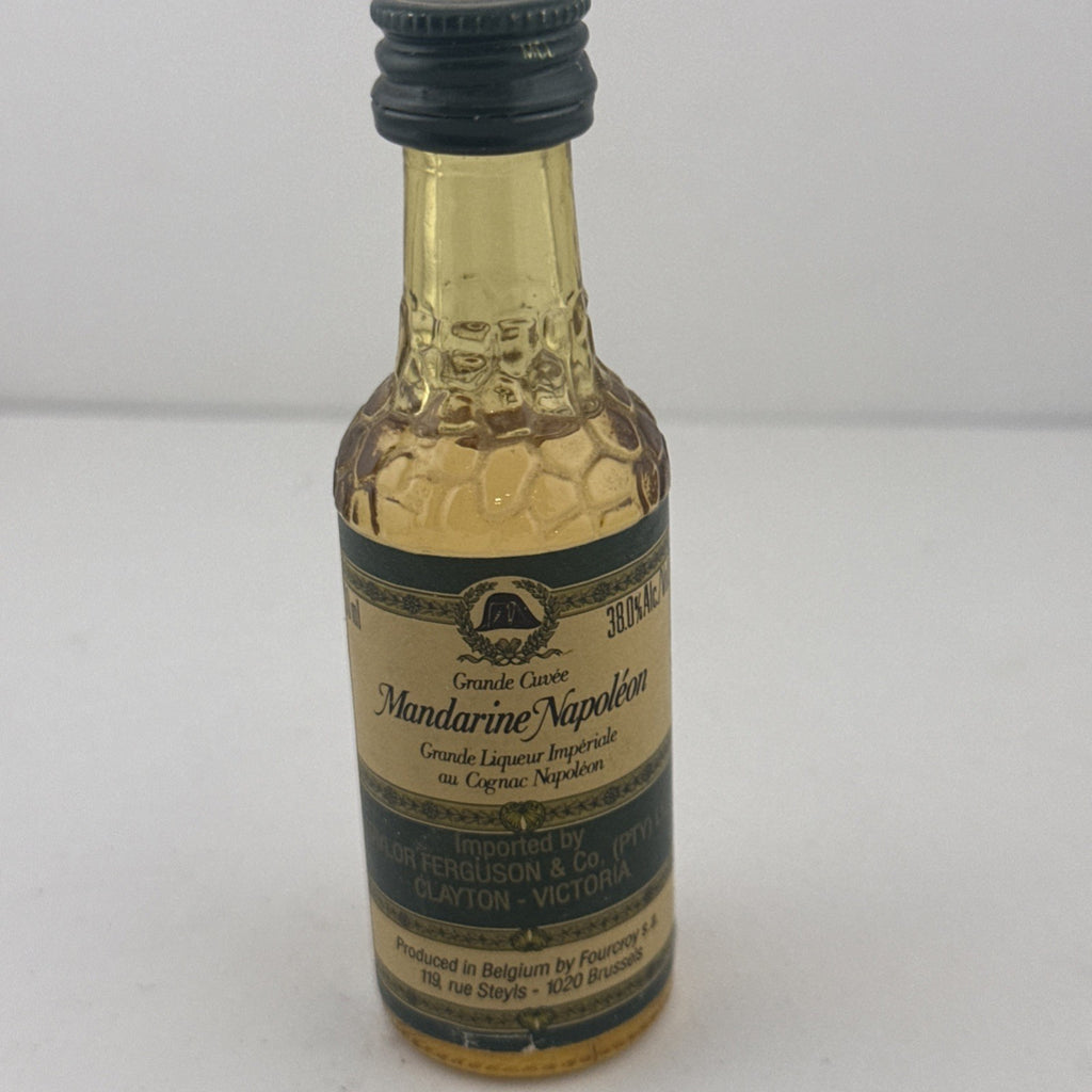 Vintage Mandarine Napoléon Grande Cuvée Miniature Liqueur Belgium