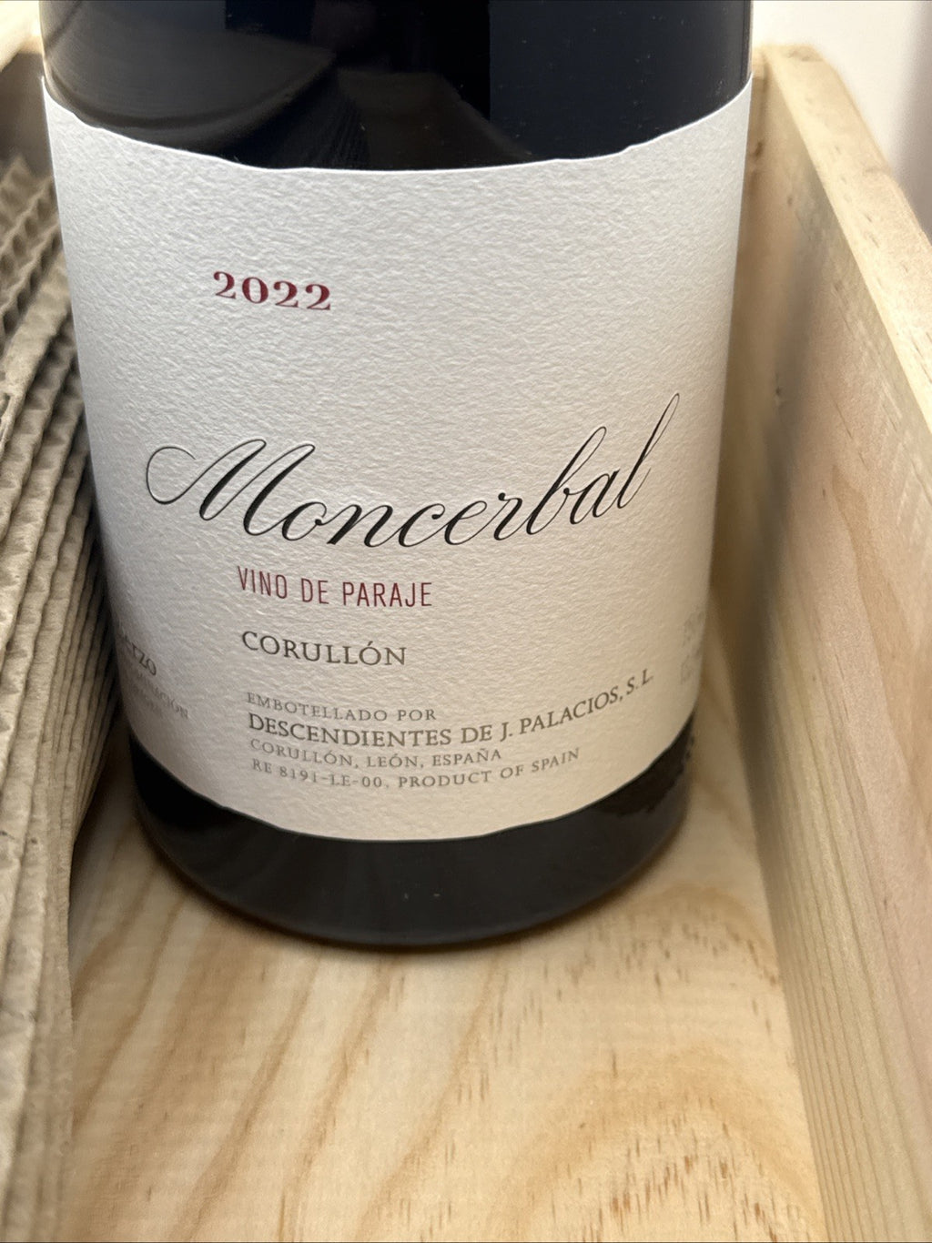 Moncerbal 2022 Descendientes de J. Palacios Bierzo Vino de Paraje Corullón