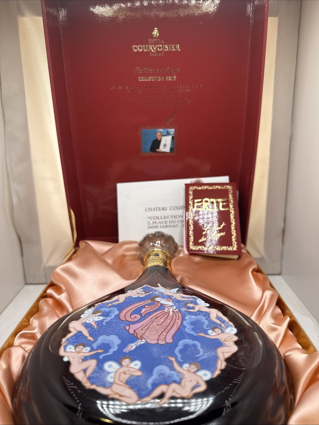 Courvoisier Erté No.7 — "L'Esprit du Vin" 1994 Complete Box/cert/tag
