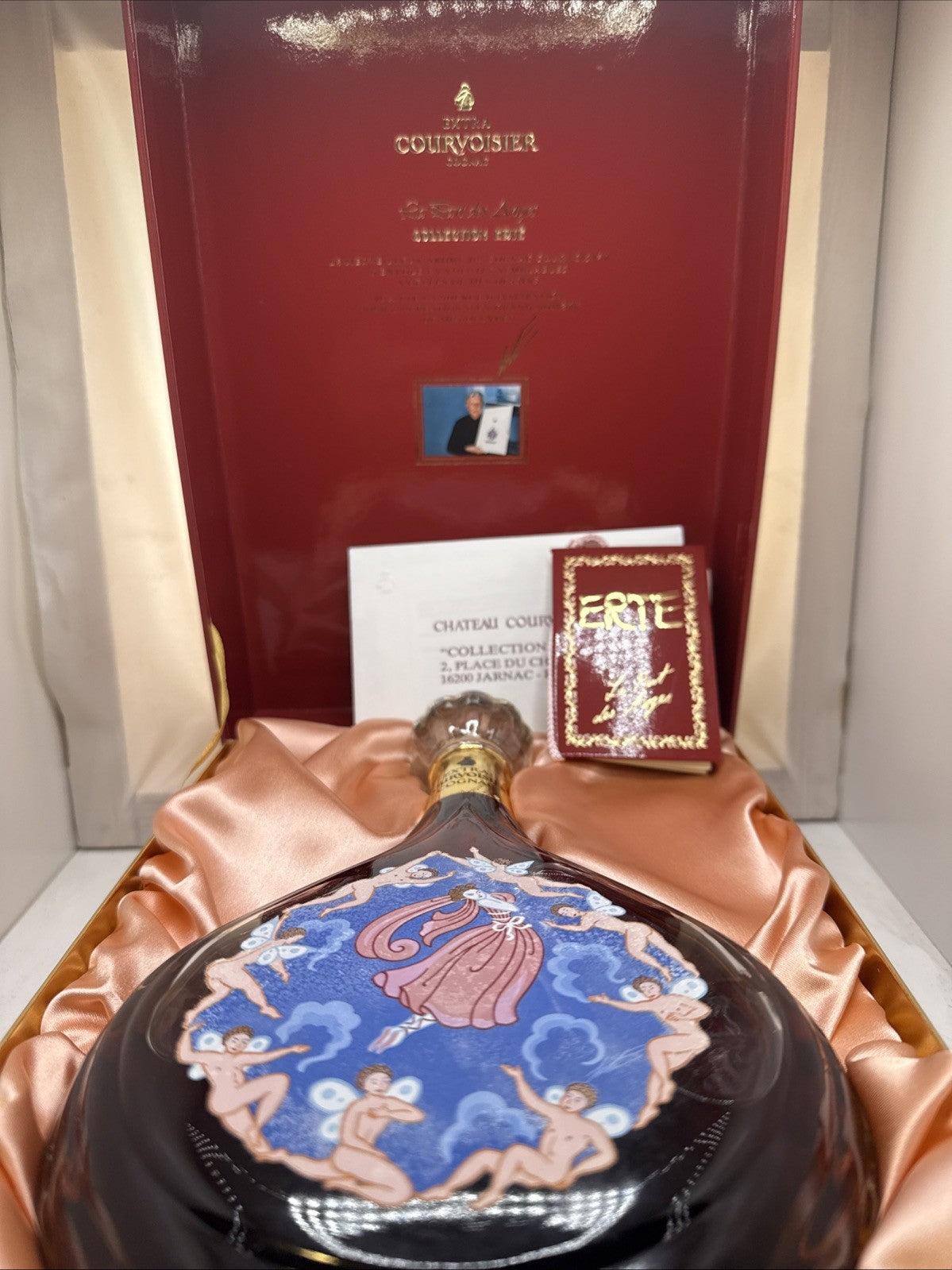Courvoisier Erté No.7 — "L'Esprit du Vin" 1994 Complete Box/cert/tag