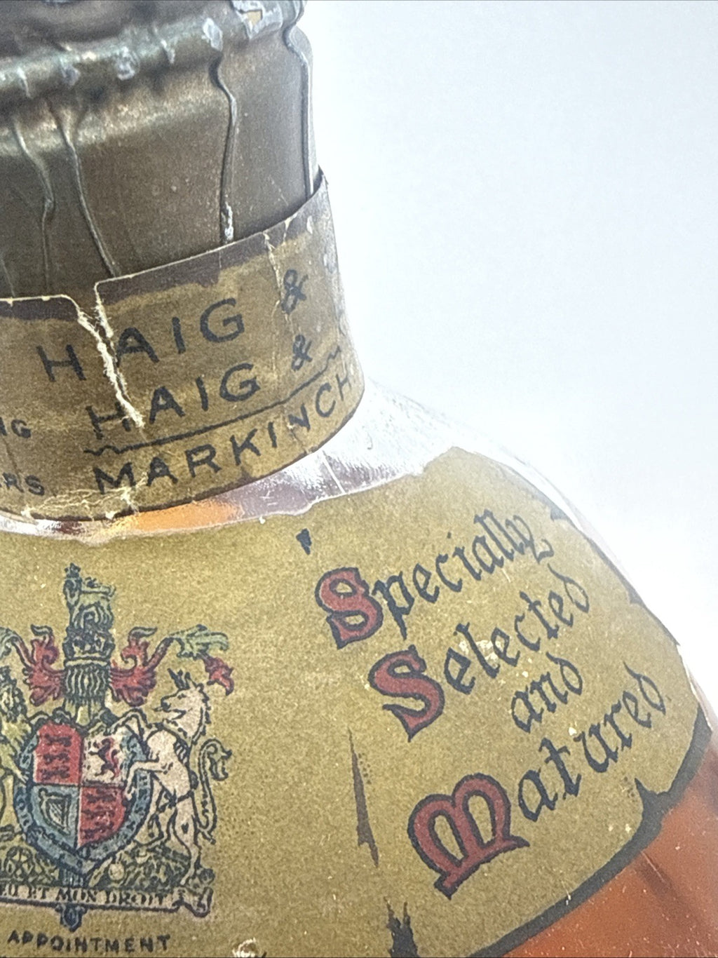Haig's Dimple — Spring Cap — c.1950s–60s | Good Fill
