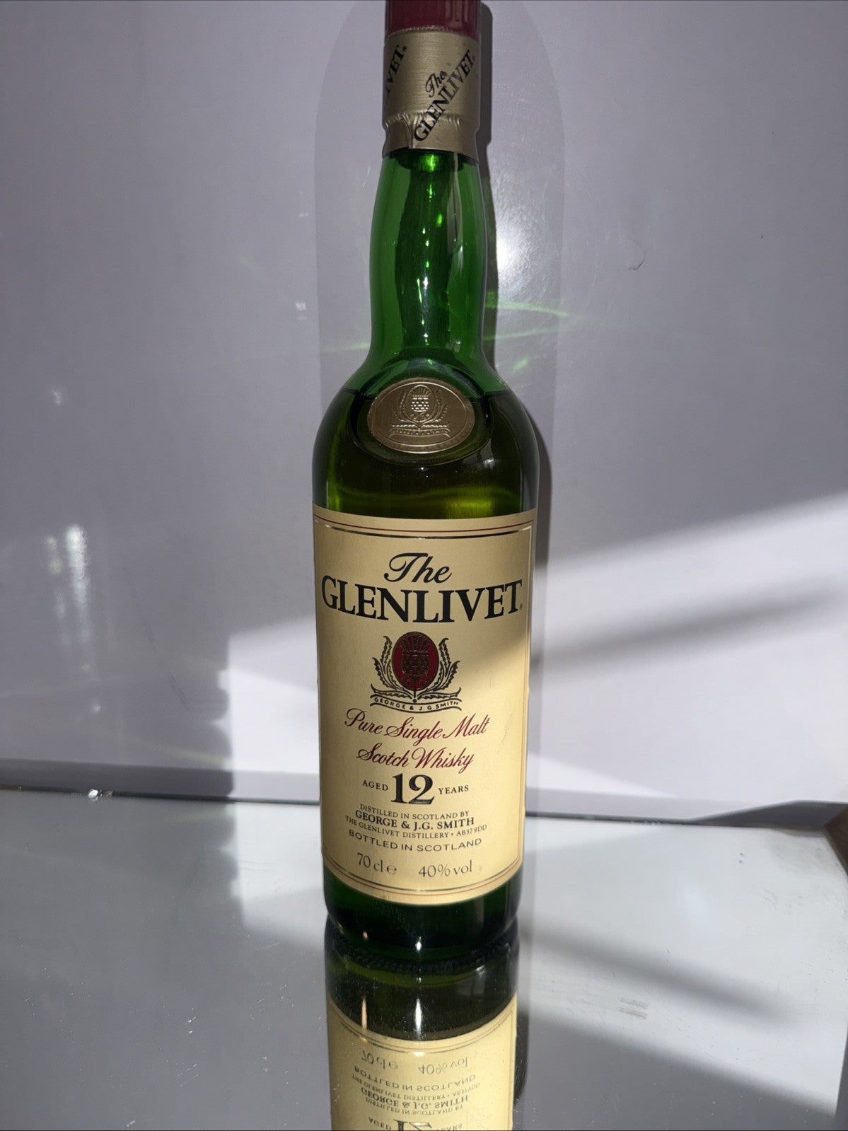 Glenlivet 12 Year Old Highland Malt Whisky 70 Cl 40%abv Dated To Mid 1990s