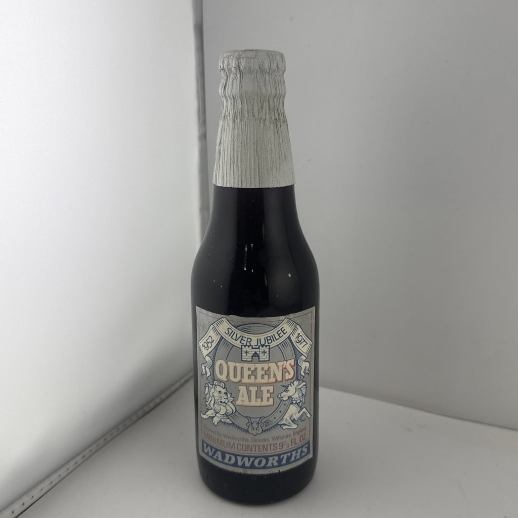 “1977 Silver Jubilee Queen’s Ale Wadworth 275ml Full Bottle Vintage Beer”