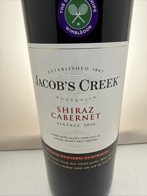 Jacobs Creek Shiraz Cabernet 2010 Wimbledon Edition 16yo Australian Red