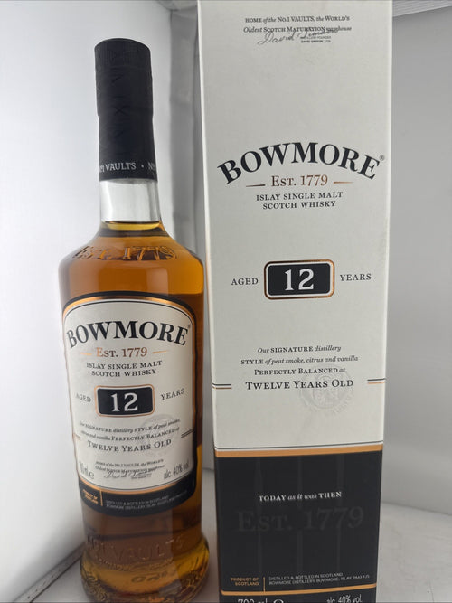Bowmore 12 Year Old Islay Single Malt Scotch Whisky 70cl 40% Boxed