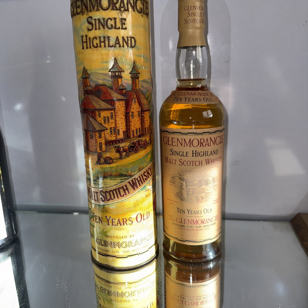 Glenmorangie 10 Year Old Single Highland Malt Bottled 1993 Tin Box ( No Lid)
