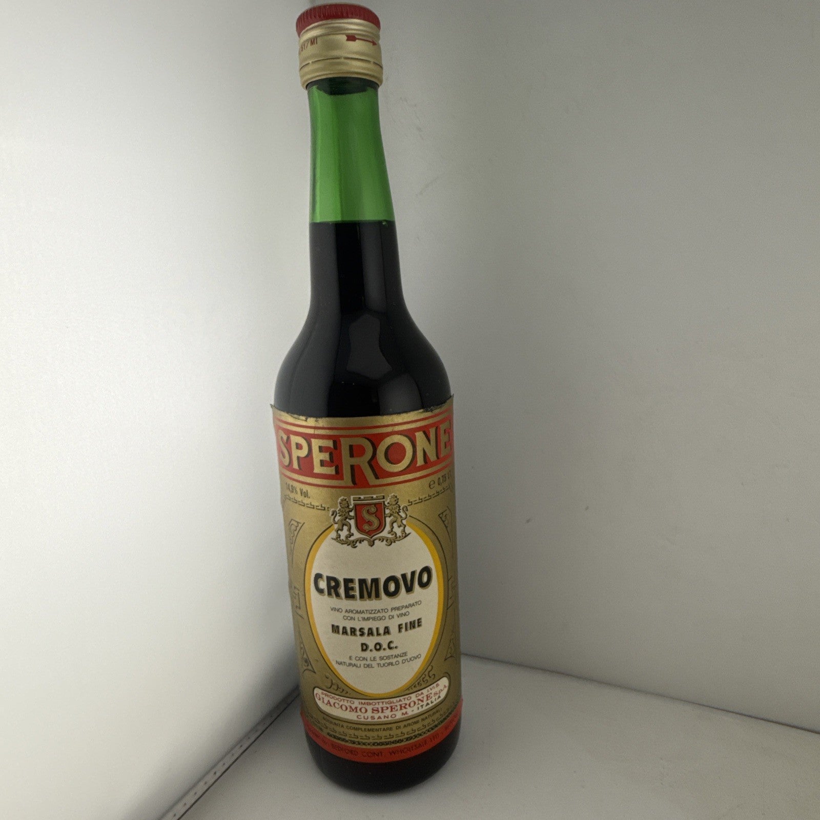 Sperone Cremovo Marsala Fine DOC 75cl 14.9% Old Bottle 1980s