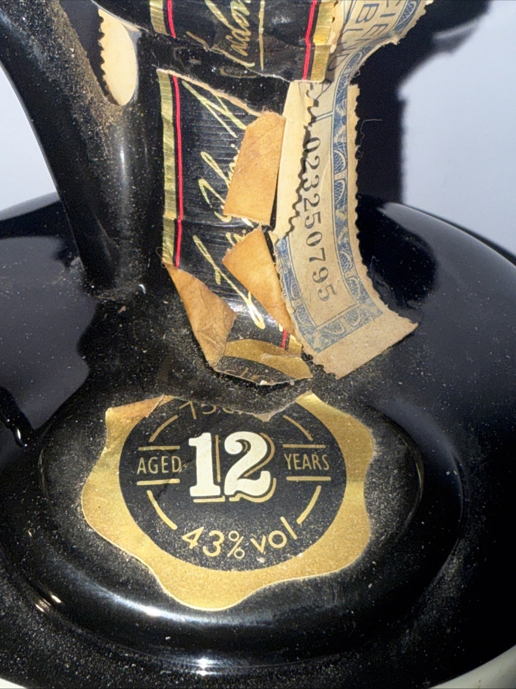 Long John 12 Year Old Blended Scotch Whisky (43% ABV) 1970s Promotional Decanter