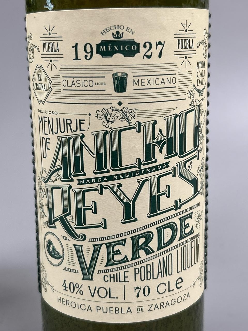 SALE ANCHO REYES VERDE GREEN CHILE POBLANO LIQUEUR / 70CL Cheapest on Internet!!
