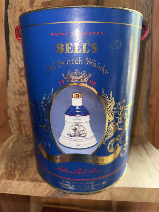 Bells Whisky Decanter Royal Princess Eugenie edition 1990 full boxed mint condit