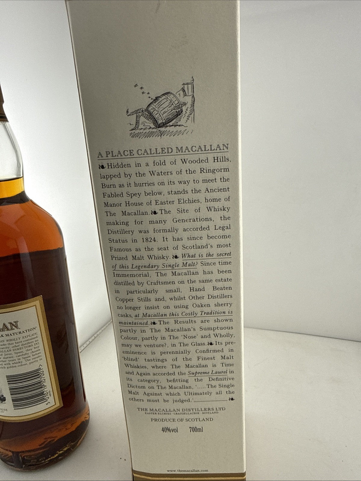 Macallan 10 Year Old Sherry Oak Early 2000s Whisky 70cl 40% Boxed