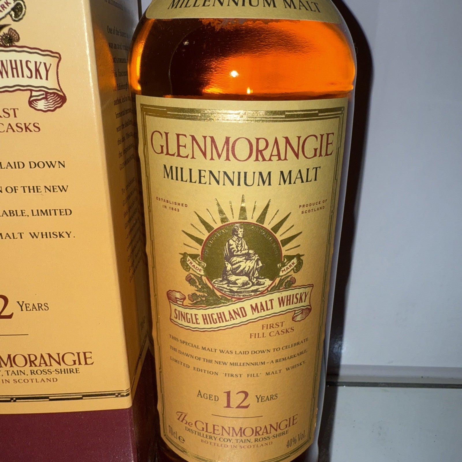 Glenmorangie 70cl Bottle of 12 year old 2000 Millennium single  malt