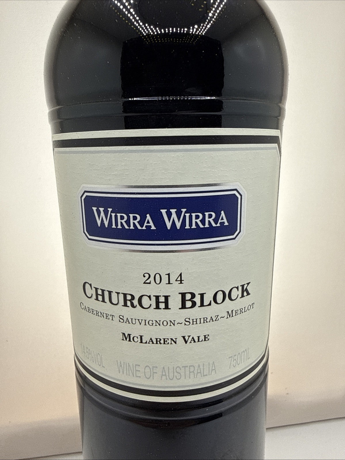 Wirra Wirra Church Block 2014 McLaren Vale 12yo Australian Red Wine