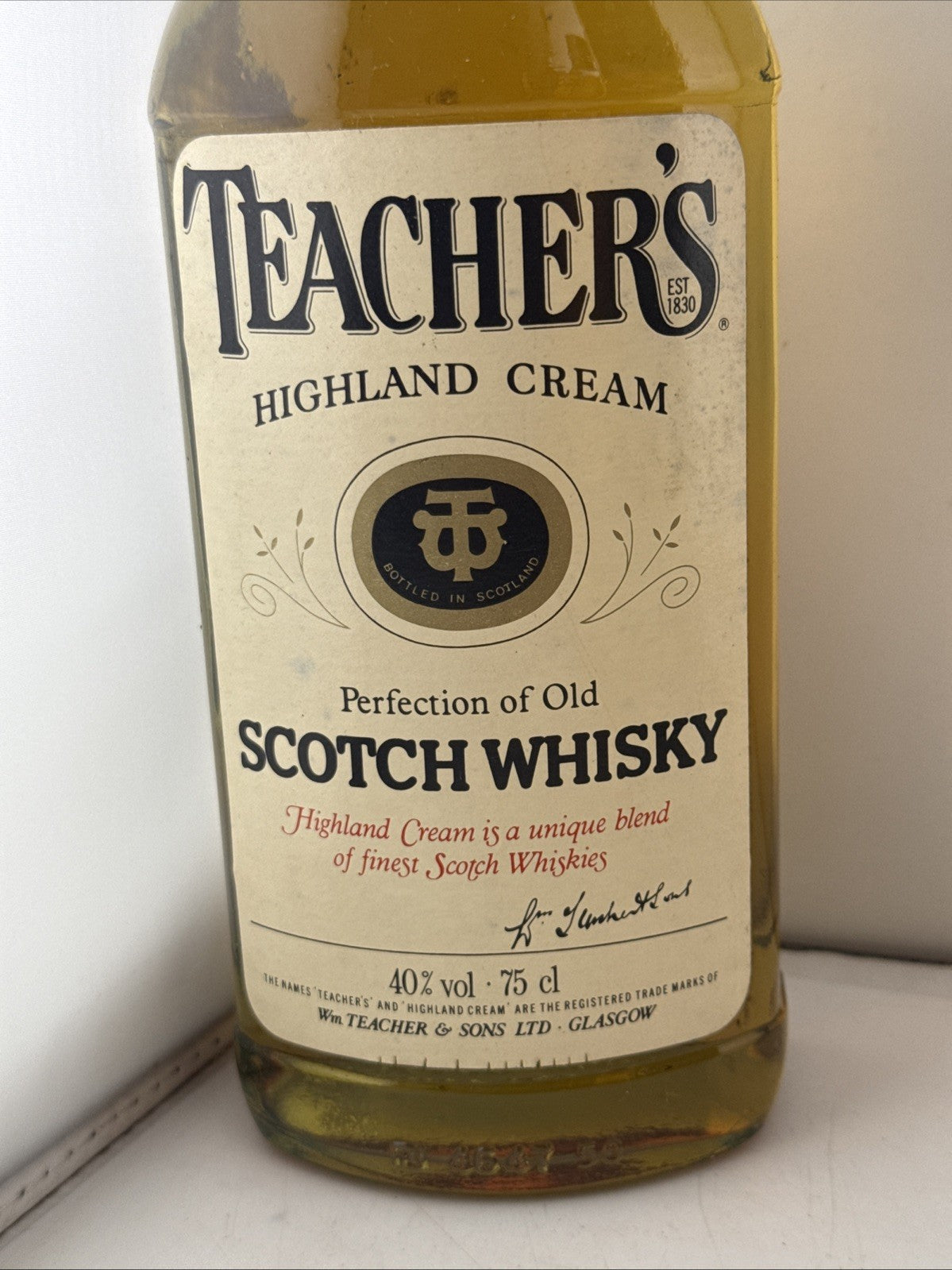 Teacher’s Highland Cream Scotch Whisky 75cl 40% Vintage 1980s